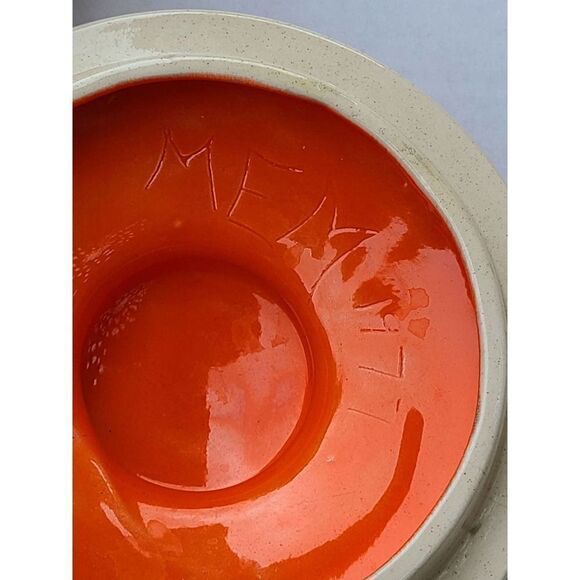 Vintage 70s Kitsch Ceramic Mushroom  & Butterfly Floral Canister - Picture 3 of 7